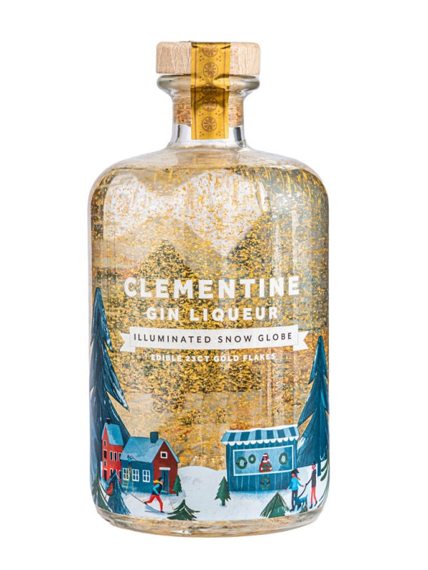 Clementine Gin Liqueur Illuminated Snow Globe 70cl